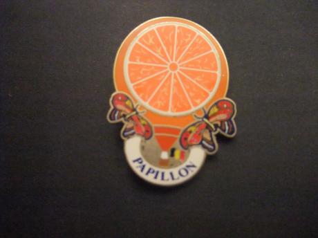 Papillon luchtballon halve sinaasappel